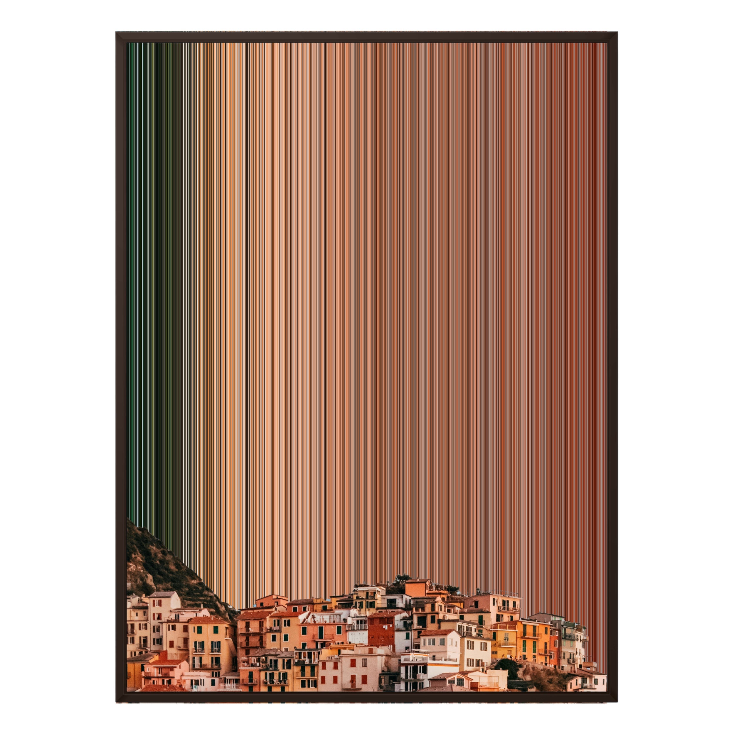 34×42" Metallic Float Frame Canvas - Brown Frame variant