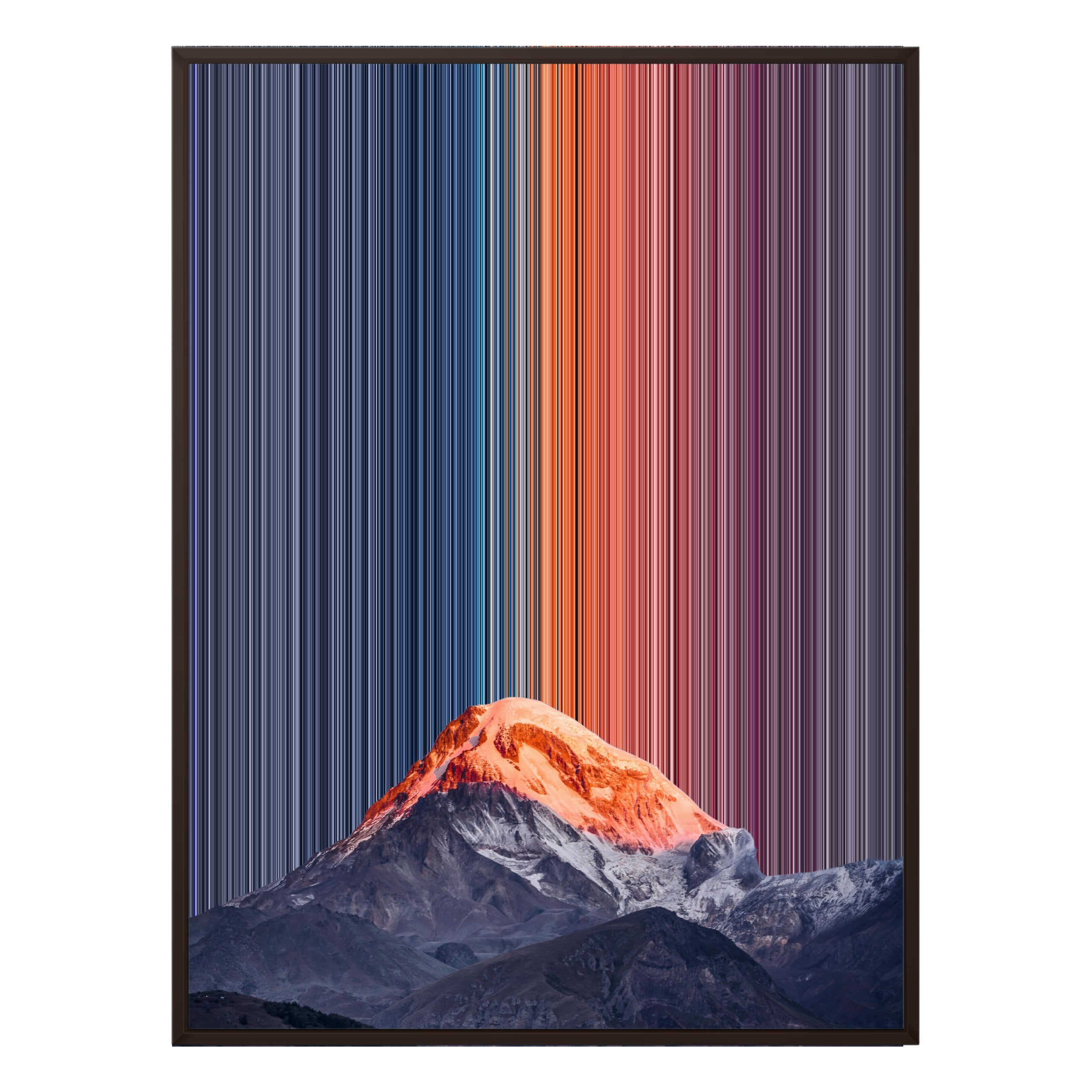 34×42" Metallic Float Frame Canvas - Brown Frame variant