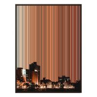 34×42" Metallic Float Frame Canvas - Brown Frame variant