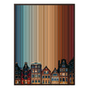 34×42" Metallic Float Frame Canvas - Brown Frame variant