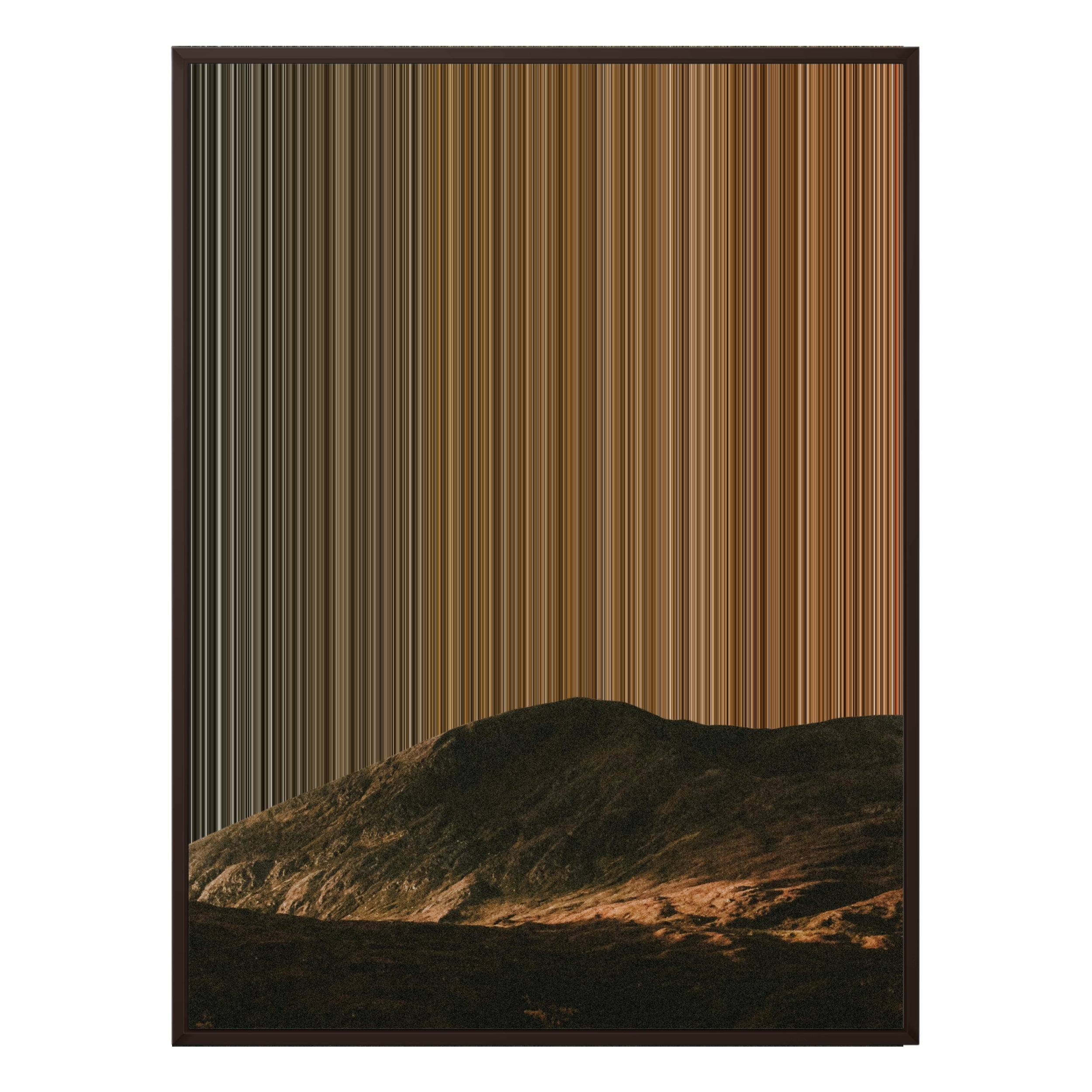 34×42" Metallic Float Frame Canvas - Brown Frame variant
