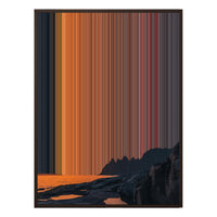 34×42" Metallic Float Frame Canvas - Brown Frame variant