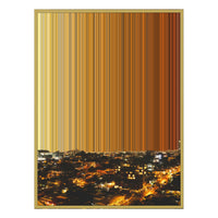34×42" Metallic Float Frame Canvas - Gold Frame variant