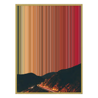 34×42" Metallic Float Frame Canvas - Gold Frame variant