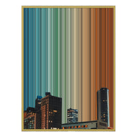 34×42" Metallic Float Frame Canvas - Gold Frame variant