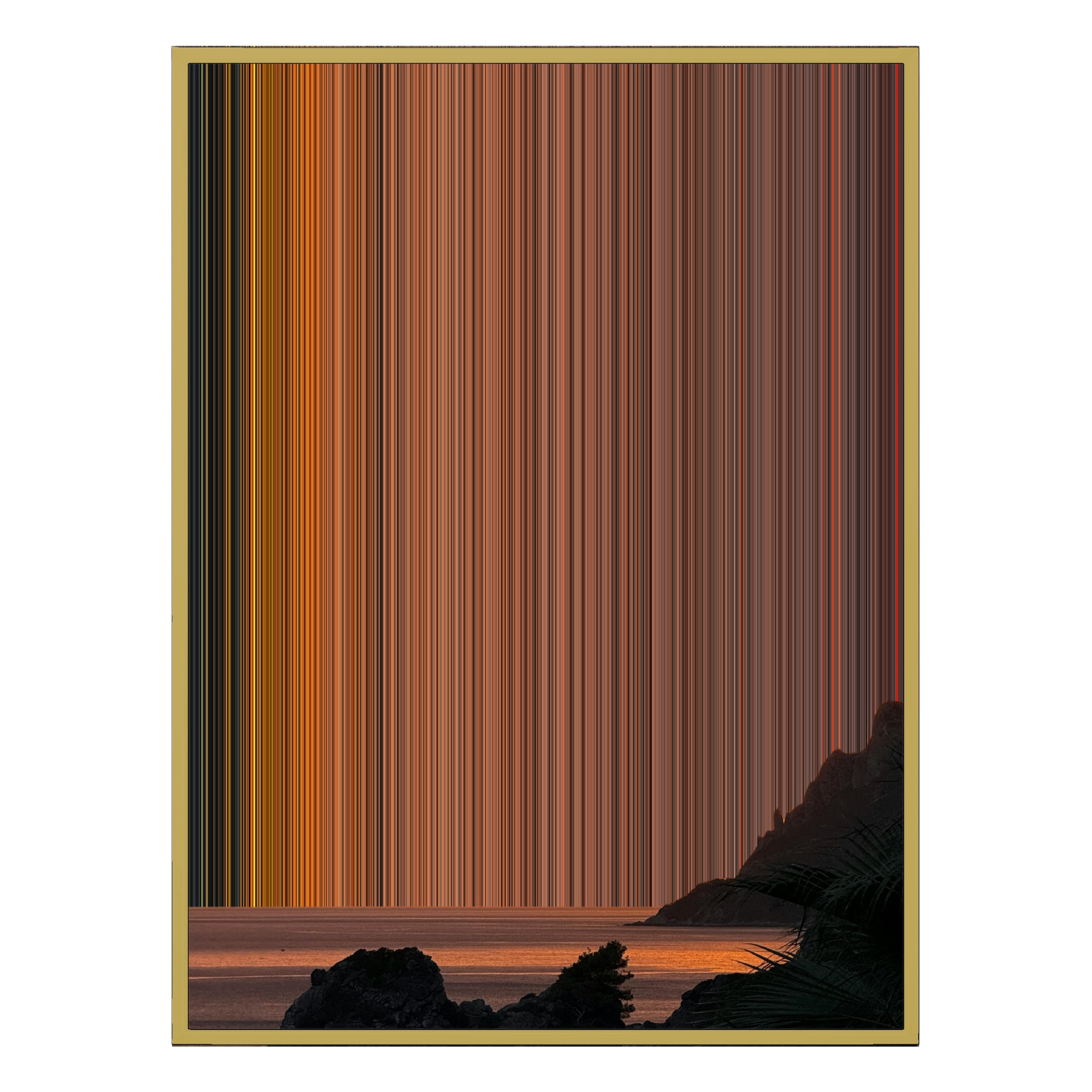 34×42" Metallic Float Frame Canvas - Gold Frame variant