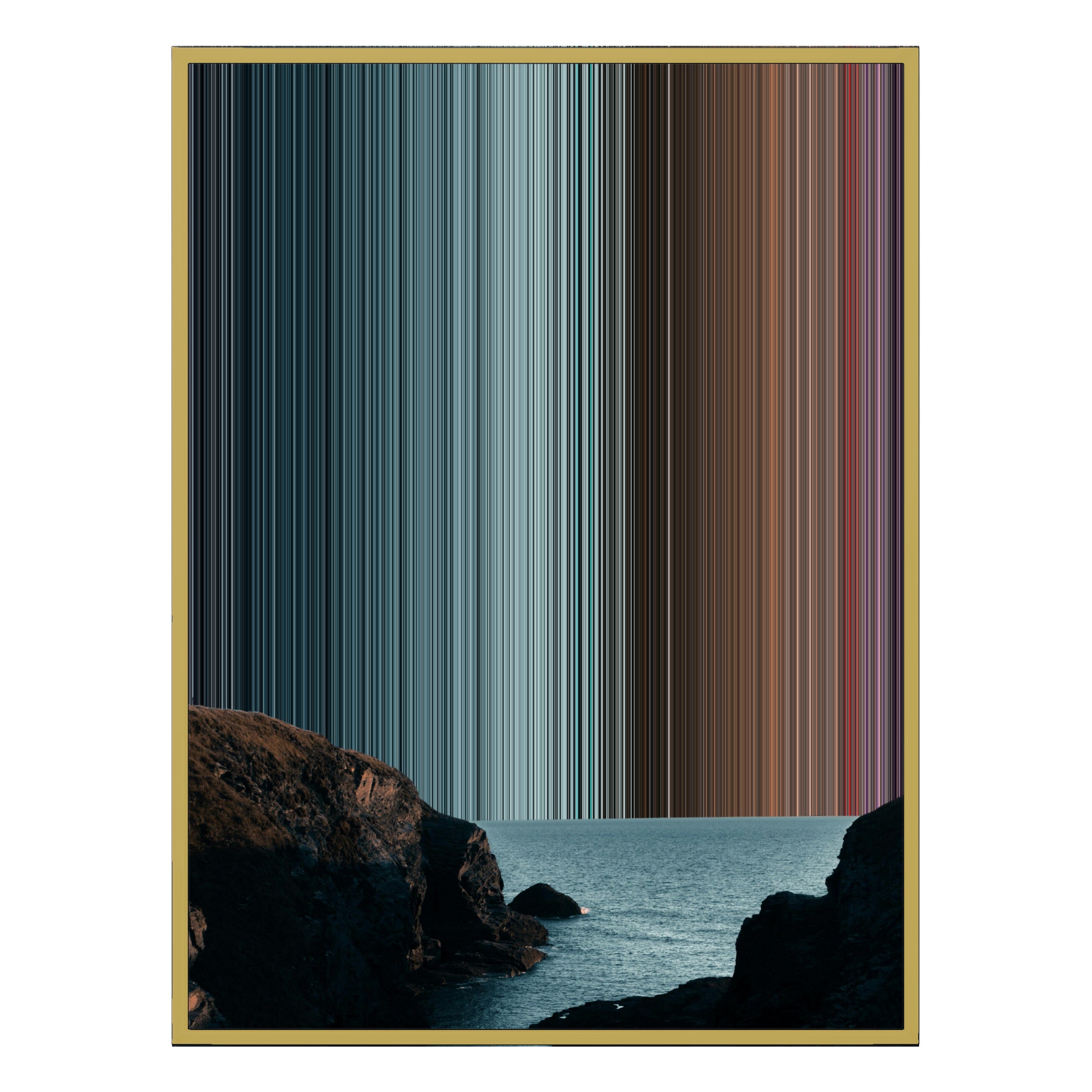 34×42" Metallic Float Frame Canvas - Gold Frame variant