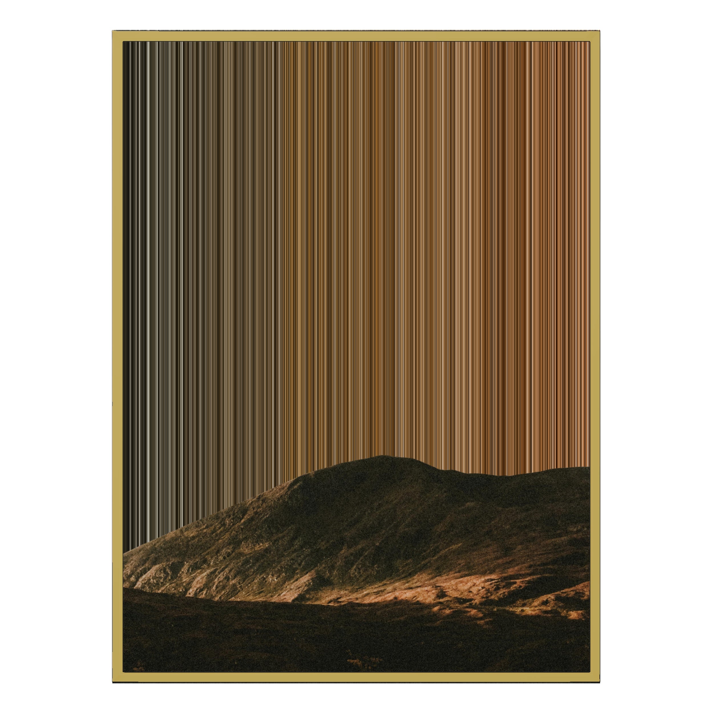 34×42" Metallic Float Frame Canvas - Gold Frame variant