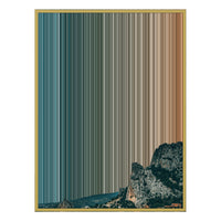 34×42" Metallic Float Frame Canvas - Gold Frame variant