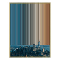 34×42" Metallic Float Frame Canvas - Gold Frame variant