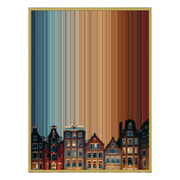 34×42" Metallic Float Frame Canvas - Gold Frame variant