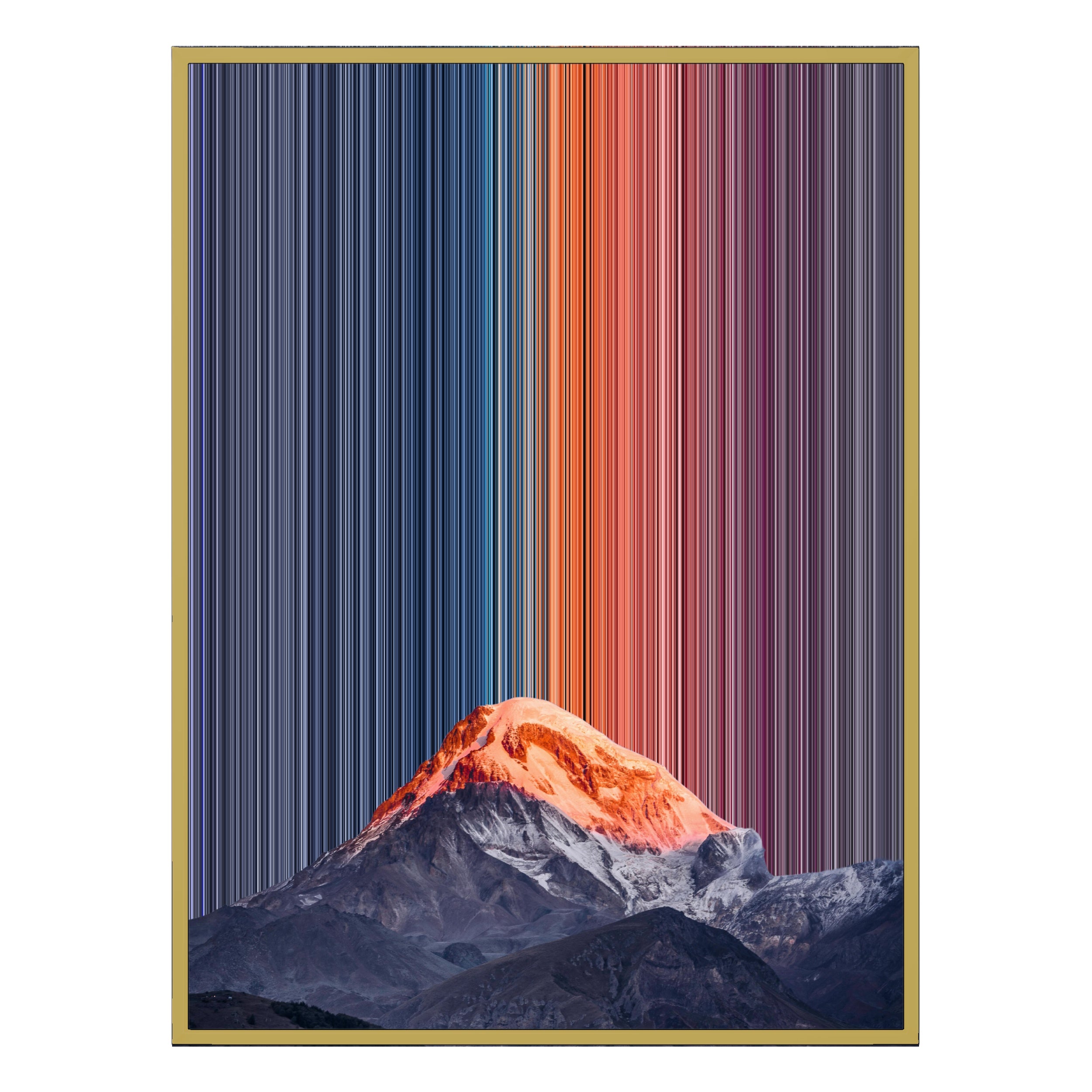 34×42" Metallic Float Frame Canvas - Gold Frame variant