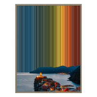 34×42" Metallic Float Frame Canvas - Natural Frame variant