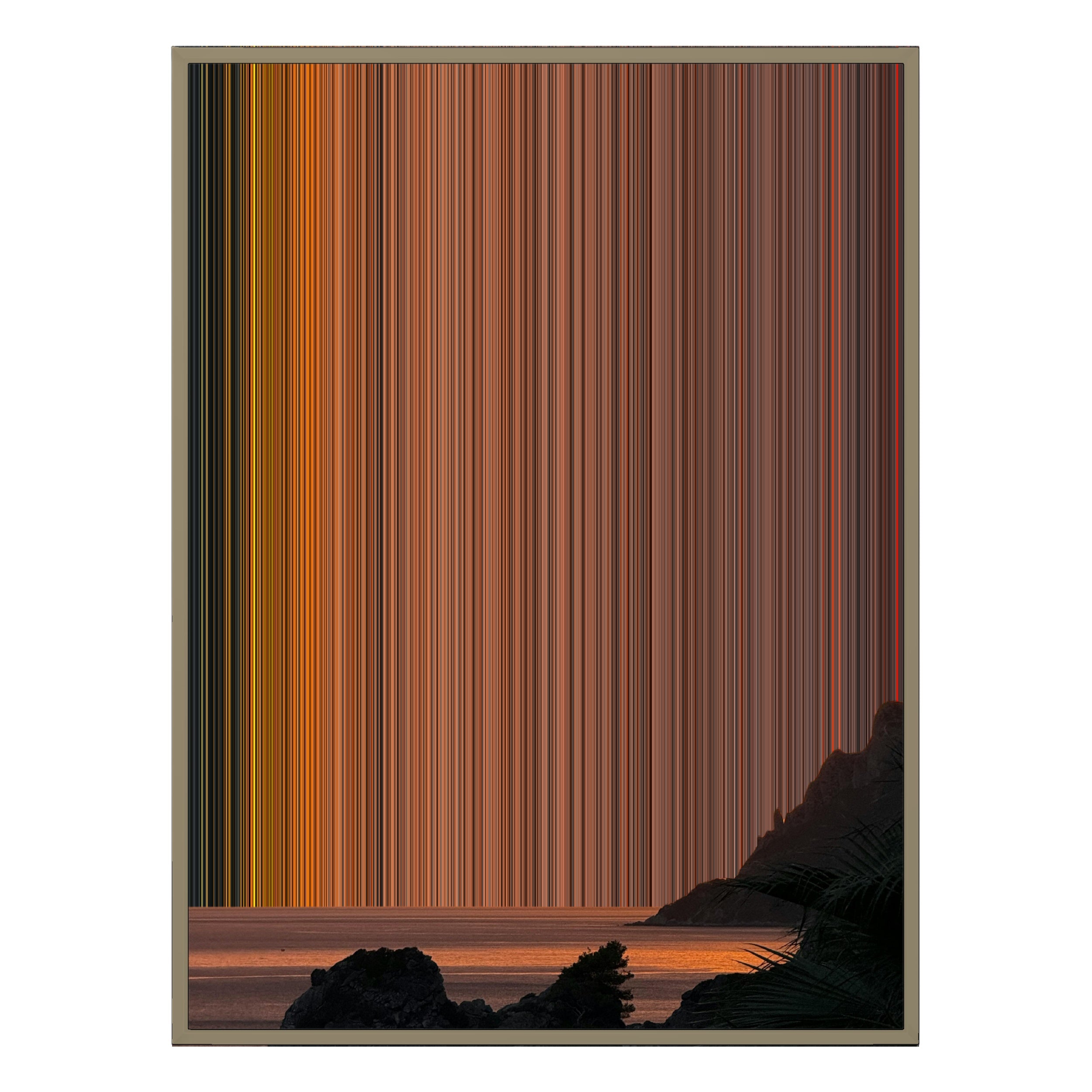 34×42" Metallic Float Frame Canvas - Natural Frame variant