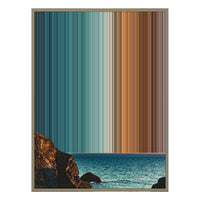 34×42" Metallic Float Frame Canvas - Natural Frame variant