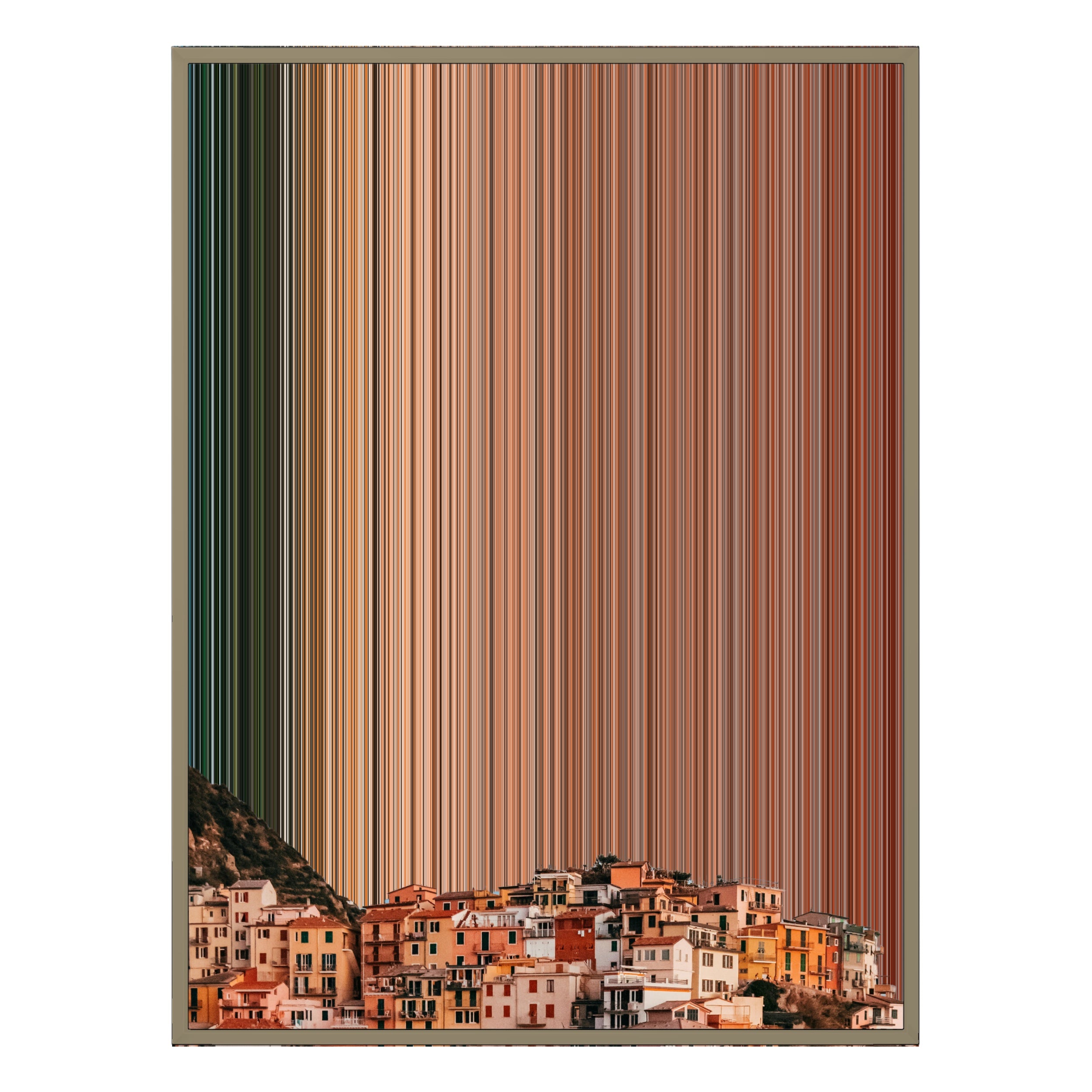 34×42" Metallic Float Frame Canvas - Natural Frame variant