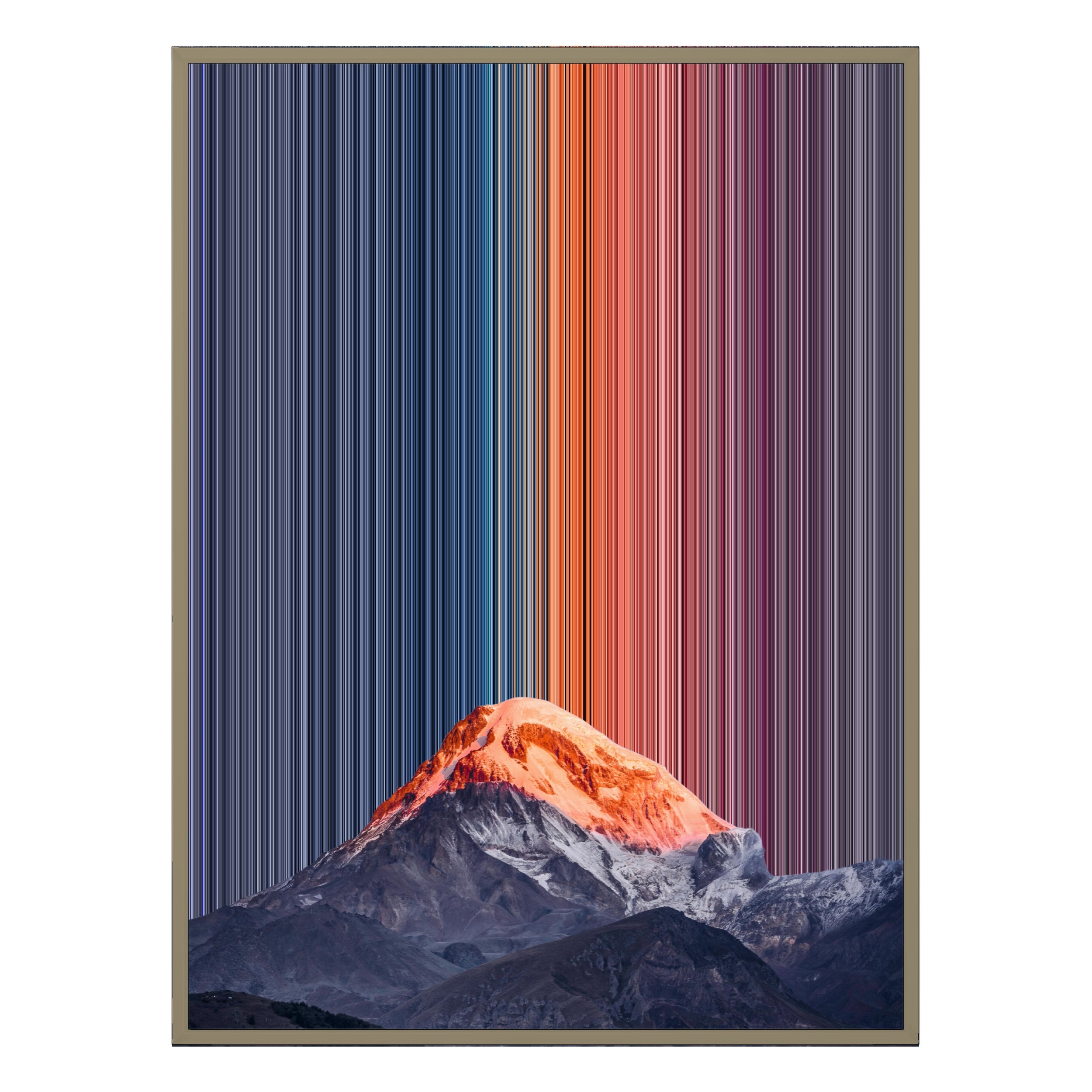 34×42" Metallic Float Frame Canvas - Natural Frame variant