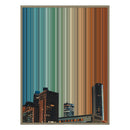 34×42" Metallic Float Frame Canvas - Natural Frame variant