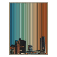 34×42" Metallic Float Frame Canvas - Natural Frame variant