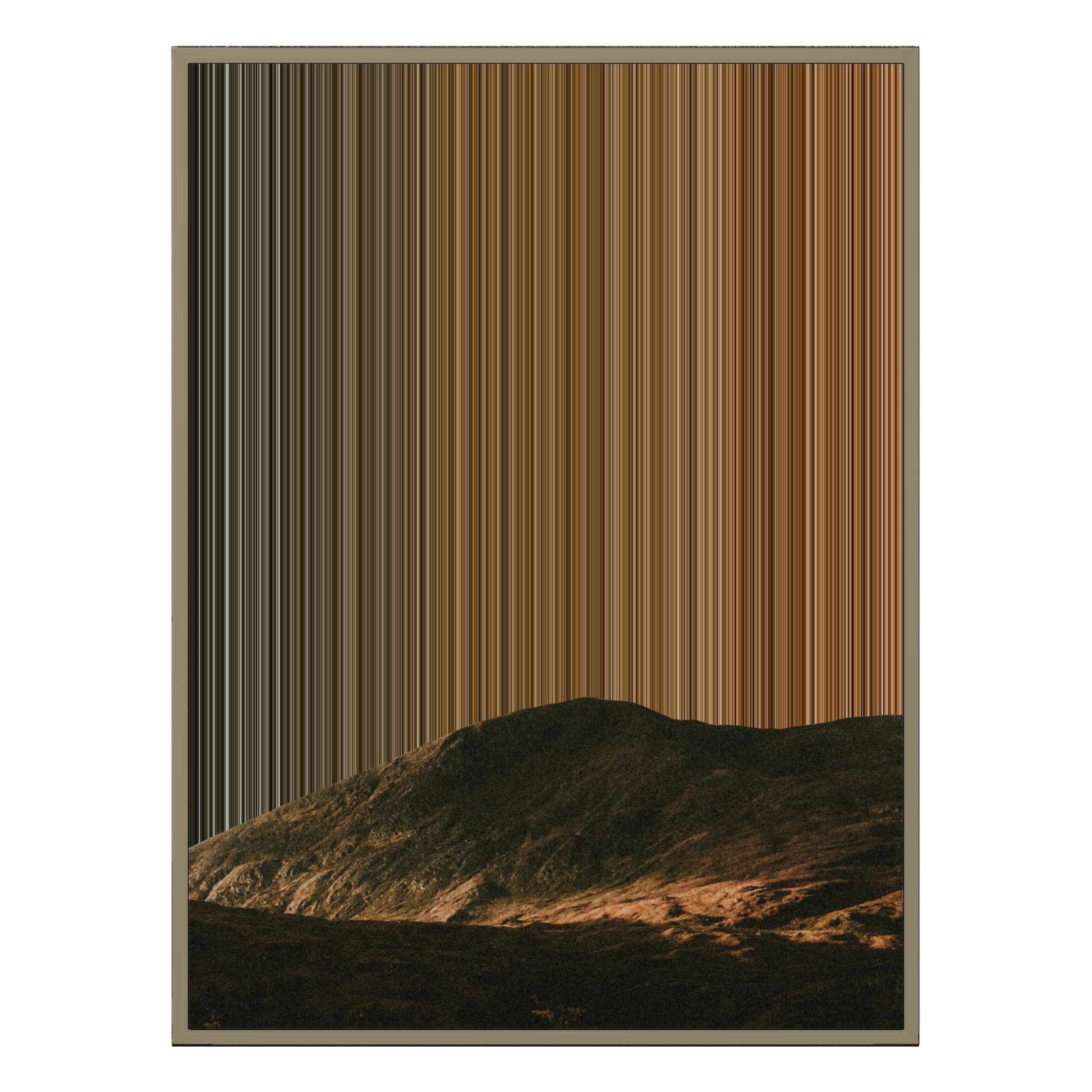 34×42" Metallic Float Frame Canvas - Natural Frame variant