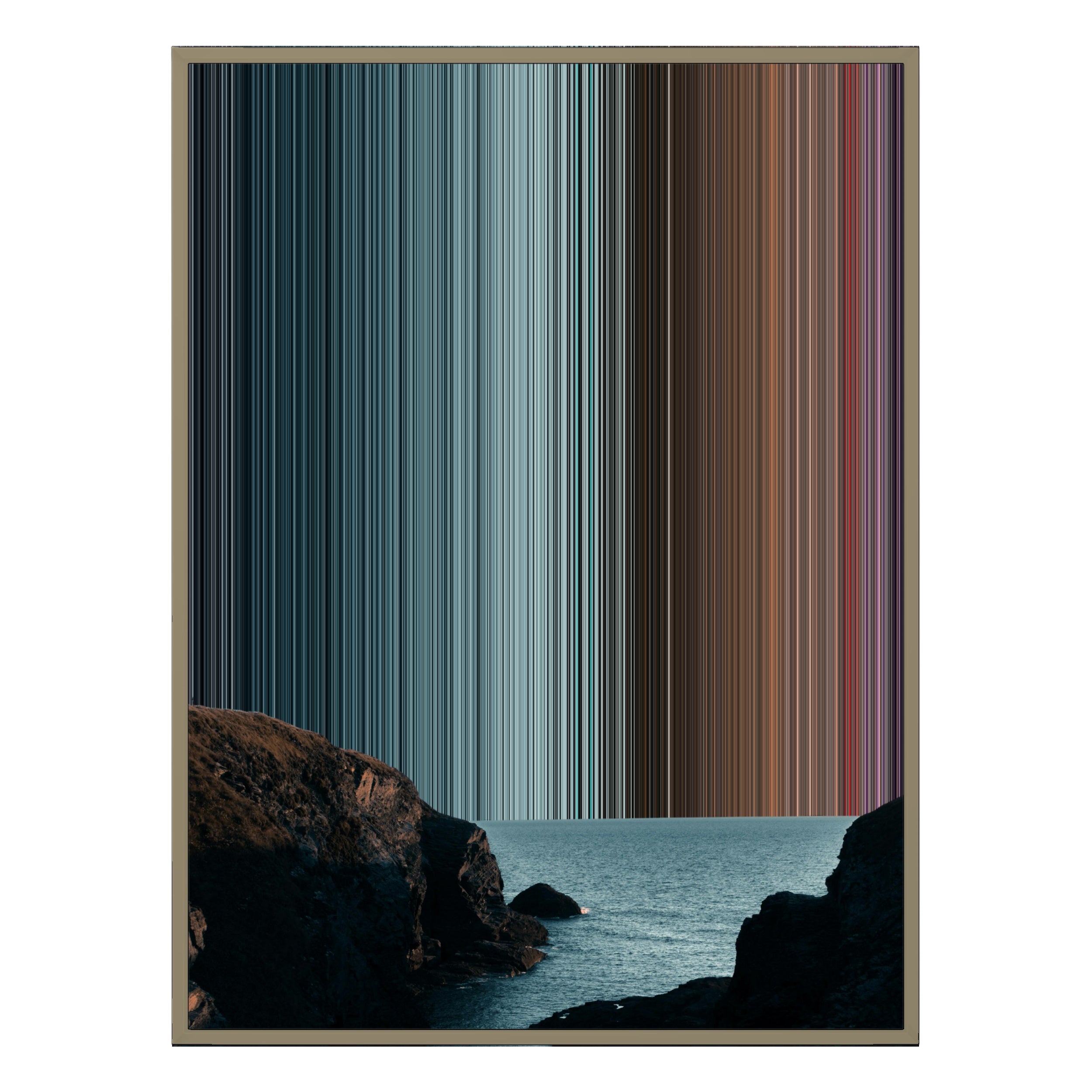 34×42" Metallic Float Frame Canvas - Natural Frame variant