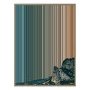 34×42" Metallic Float Frame Canvas - Natural Frame variant