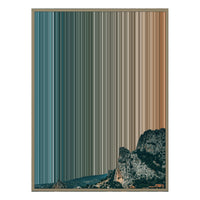 34×42" Metallic Float Frame Canvas - Natural Frame variant