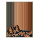 34×42" Metallic Float Frame Canvas - Natural Frame variant