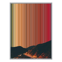 34×42" Metallic Float Frame Canvas - Silver Frame variant