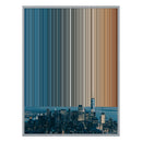 34×42" Metallic Float Frame Canvas - Silver Frame variant