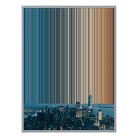 34×42" Metallic Float Frame Canvas - Silver Frame variant