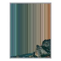 34×42" Metallic Float Frame Canvas - Silver Frame variant