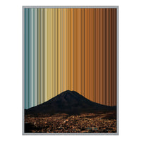 34×42" Metallic Float Frame Canvas - Silver Frame variant