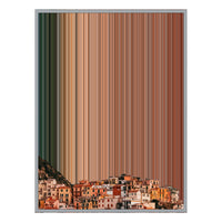 34×42" Metallic Float Frame Canvas - Silver Frame variant