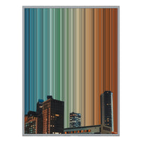 34×42" Metallic Float Frame Canvas - Silver Frame variant