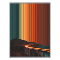 34×42" Metallic Float Frame Canvas - Silver Frame variant