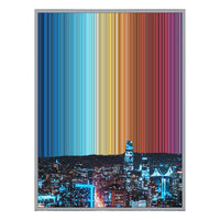 34×42" Metallic Float Frame Canvas - Silver Frame variant