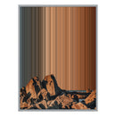 34×42" Metallic Float Frame Canvas - Silver Frame variant