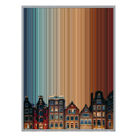 34×42" Metallic Float Frame Canvas - Silver Frame variant