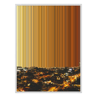 34×42" Metallic Float Frame Canvas - White Frame variant