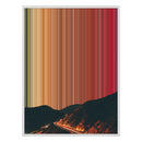 34×42" Metallic Float Frame Canvas - White Frame variant