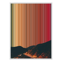 34×42" Metallic Float Frame Canvas - White Frame variant