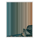 34×42" Metallic Float Frame Canvas - White Frame variant