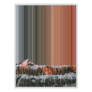 34×42" Metallic Float Frame Canvas - White Frame variant