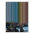 34×42" Metallic Float Frame Canvas - White Frame variant