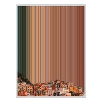 34×42" Metallic Float Frame Canvas - White Frame variant