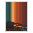 34×42" Metallic Float Frame Canvas - White Frame variant