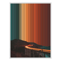 34×42" Metallic Float Frame Canvas - White Frame variant