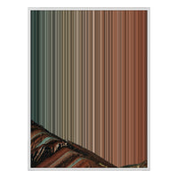 34×42" Metallic Float Frame Canvas - White Frame variant