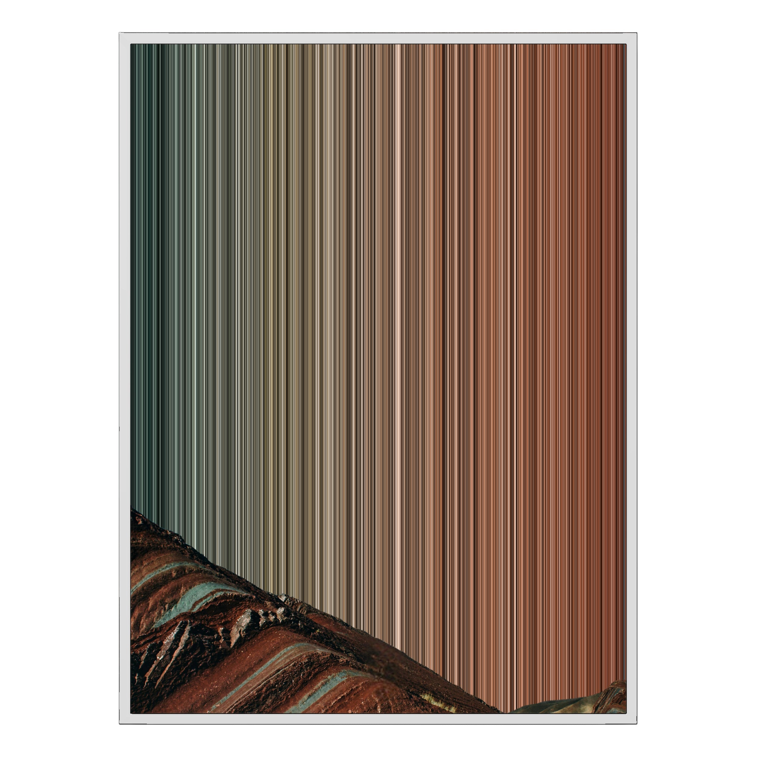 34×42" Metallic Float Frame Canvas - White Frame variant